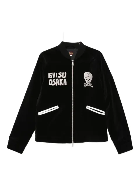 EVISU embroidered bomber jacket