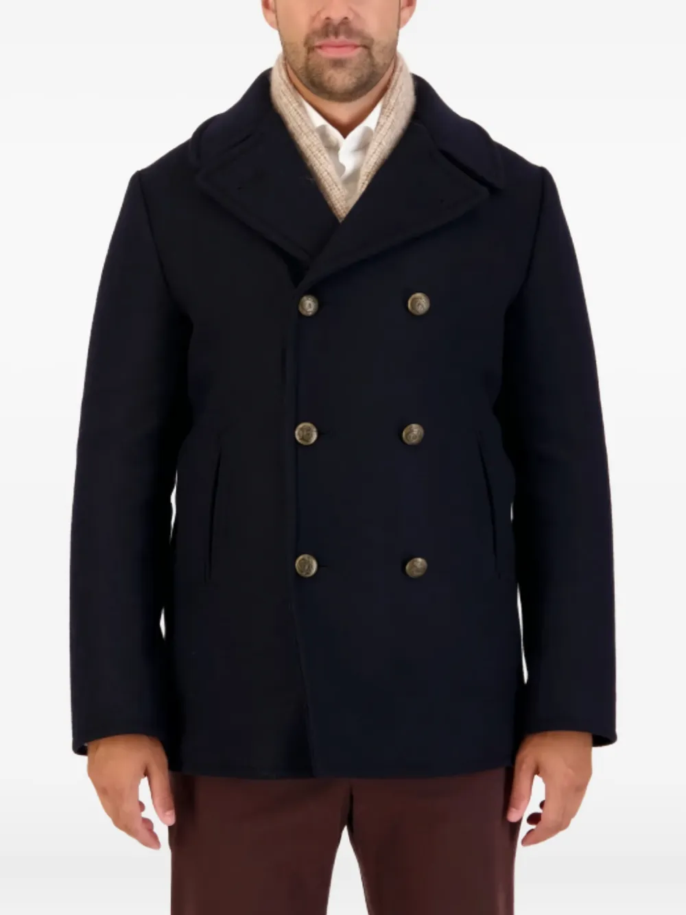 Circolo 1901 double-breasted coat Blauw