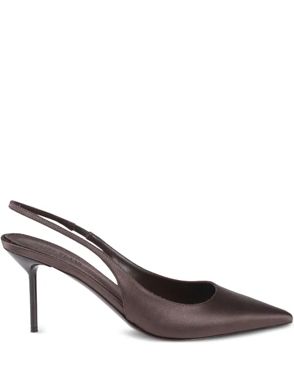 Paris Texas 70mm Slingback Heeled Pumps in Brown