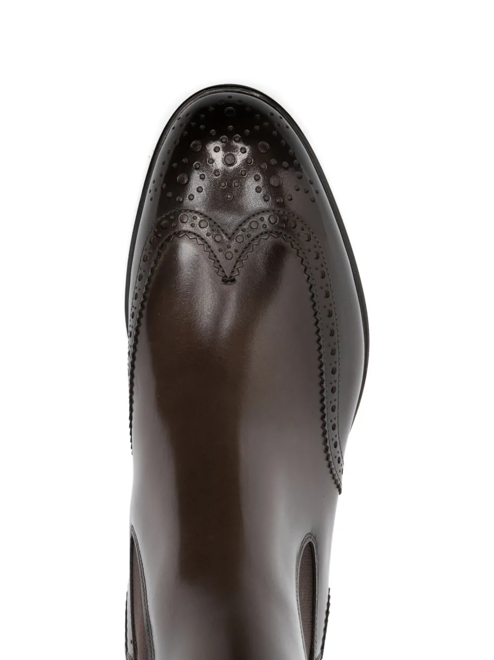 Santoni leather Chelsea boots Bruin
