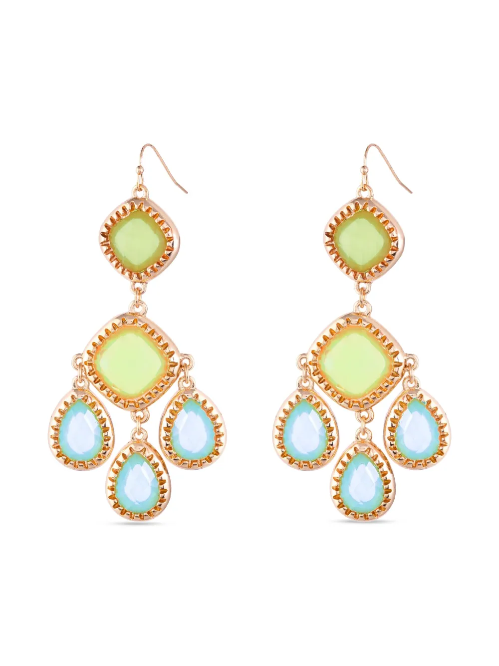 Susan Caplan Vintage 1980 dramatic drop earrings - Oro