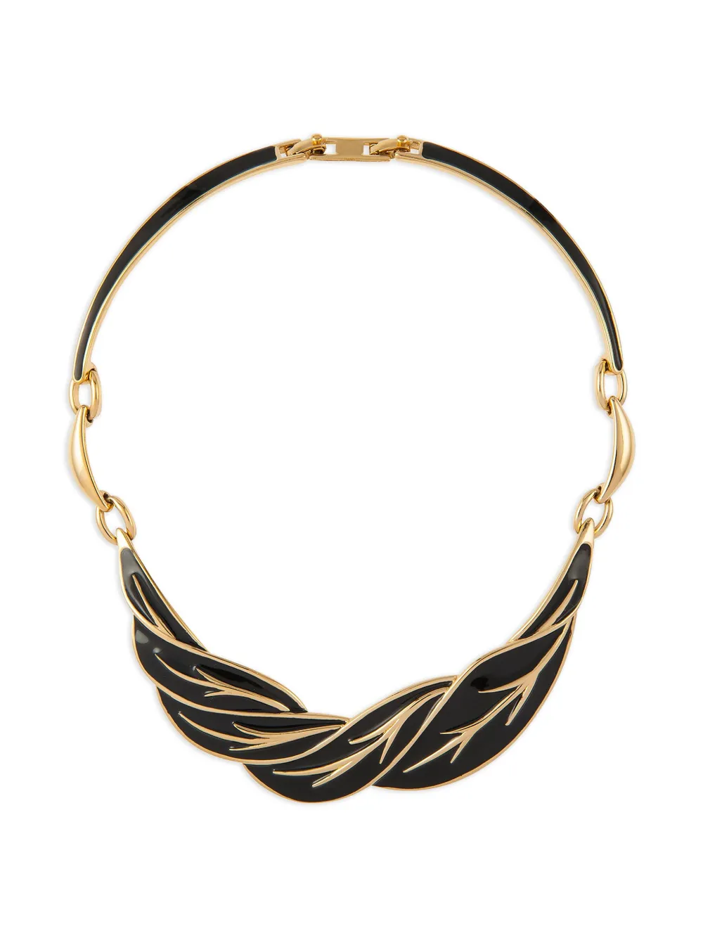 Monet Pre-Owned 1980s enamel monet necklace | Gold | Image 1