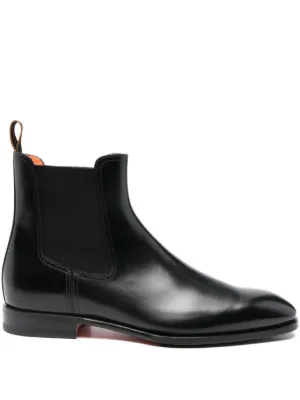 Jil Sander レザー チェルシーブーツ | ブラック | FARFETCH JP