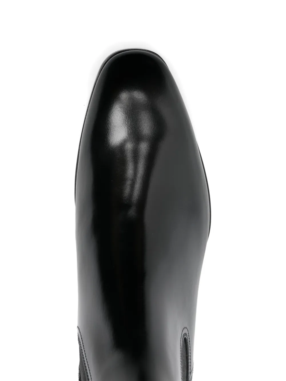 Santoni leather Chelsea boots Zwart