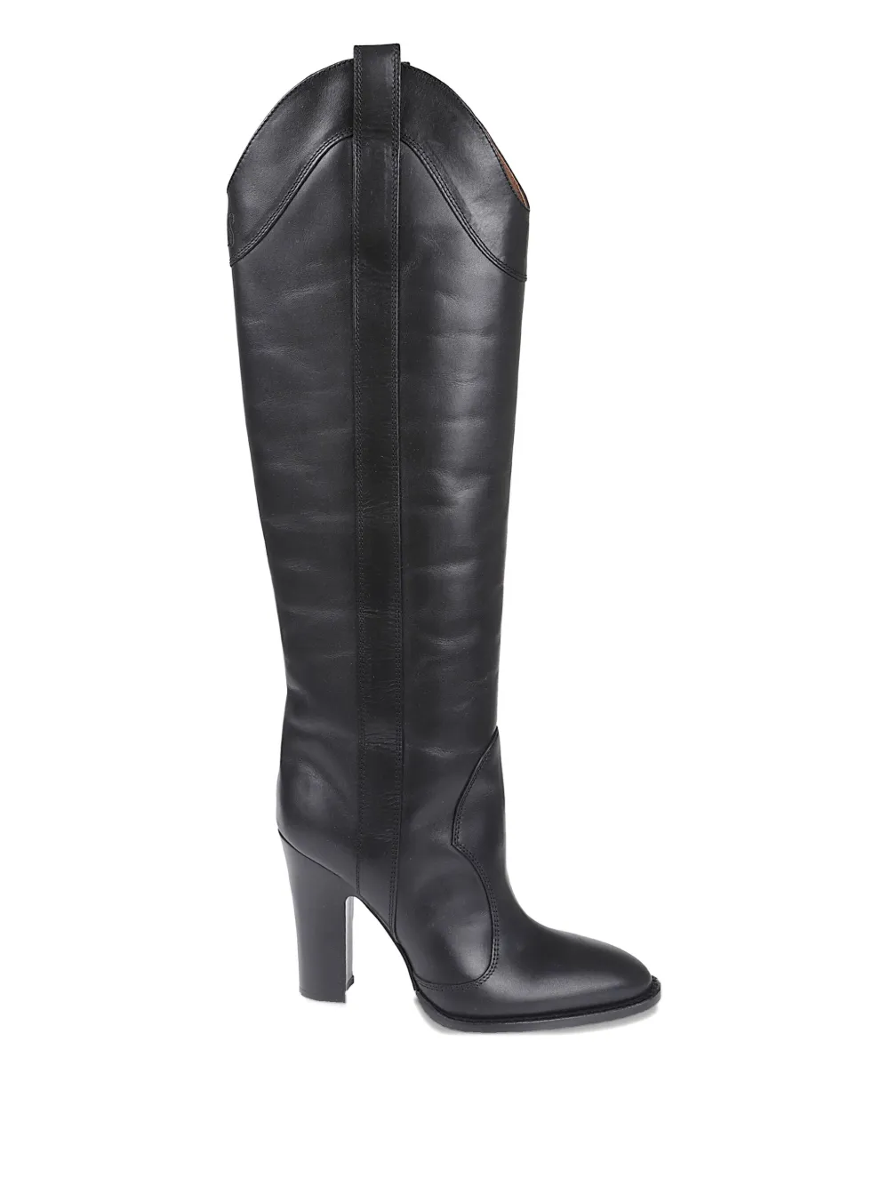 Paris Texas Leather Boots In Black