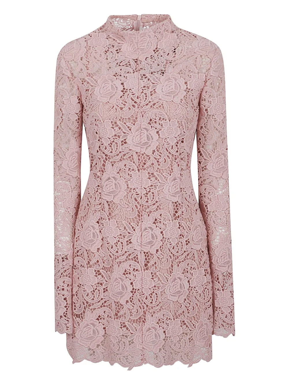 Max Mara floral-lace mini dress - ピンク Max Mara floral-lace mini dress - ピンク