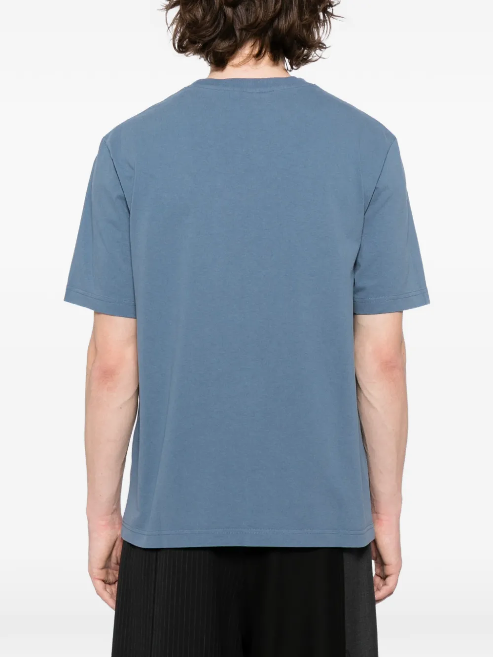 Maison Kitsuné T-shirt met vossenkop Beige