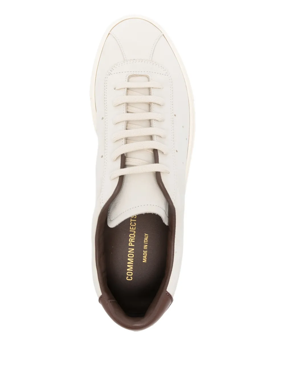 Common Projects Heel-counter Leather Sneakers In Neutral