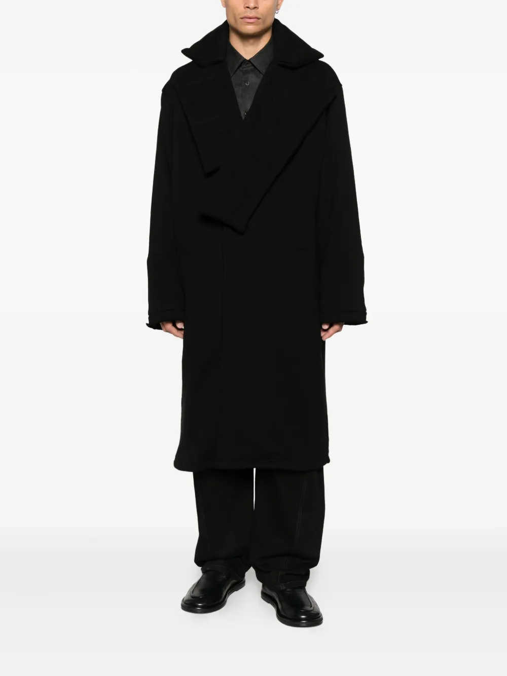 Yohji Yamamoto wide-lapel coat | Single Breasted Coats | Image 2