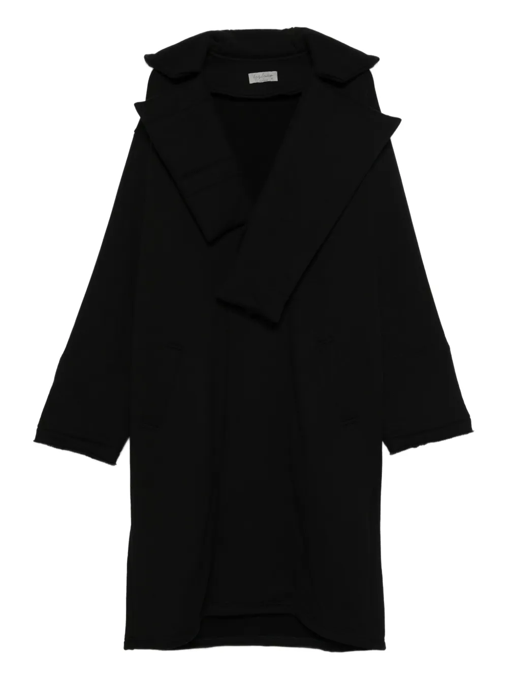 Yohji Yamamoto 宽翻领外套 | 黑色 | Image 1