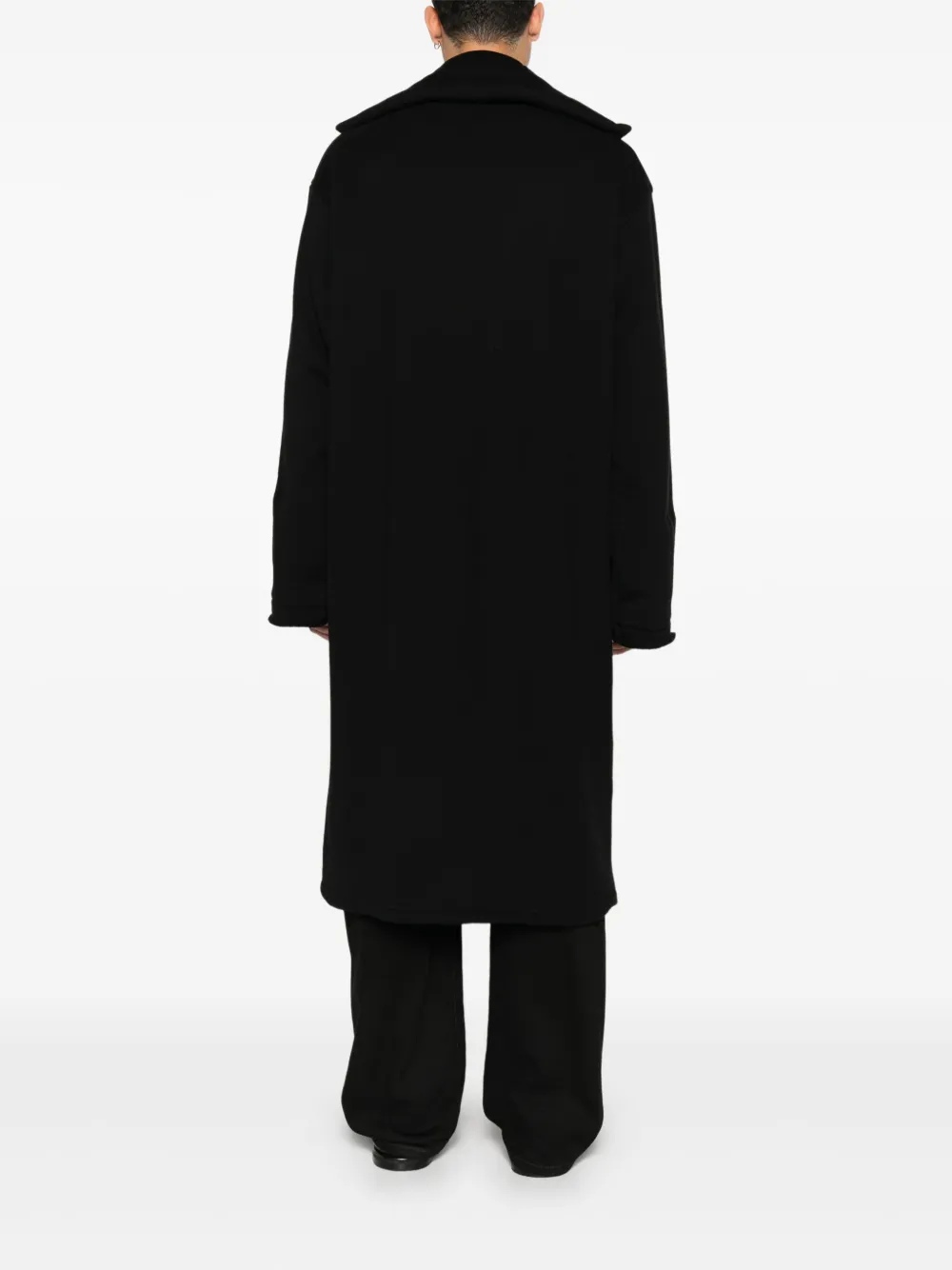 Yohji Yamamoto Jas met brede revers Zwart