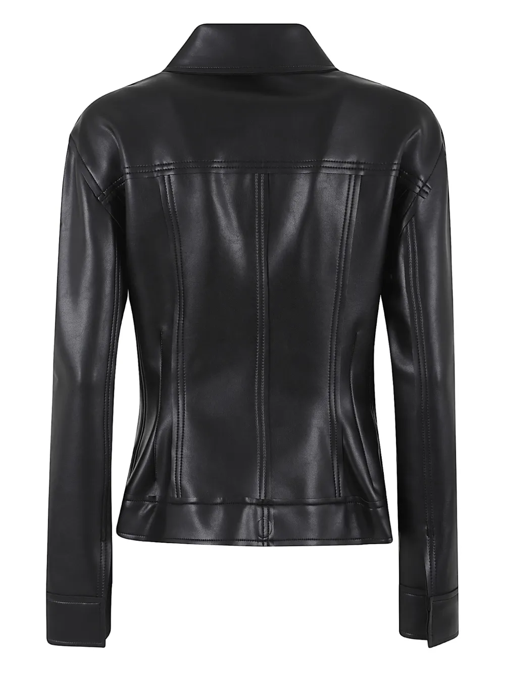 Norma Kamali Faux-leather Jacket In Black
