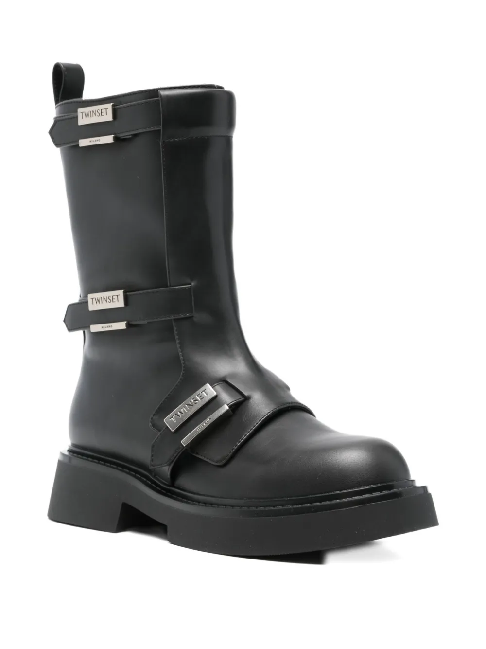 TWINSET buckle strap boot | Biker Boots | Image 2