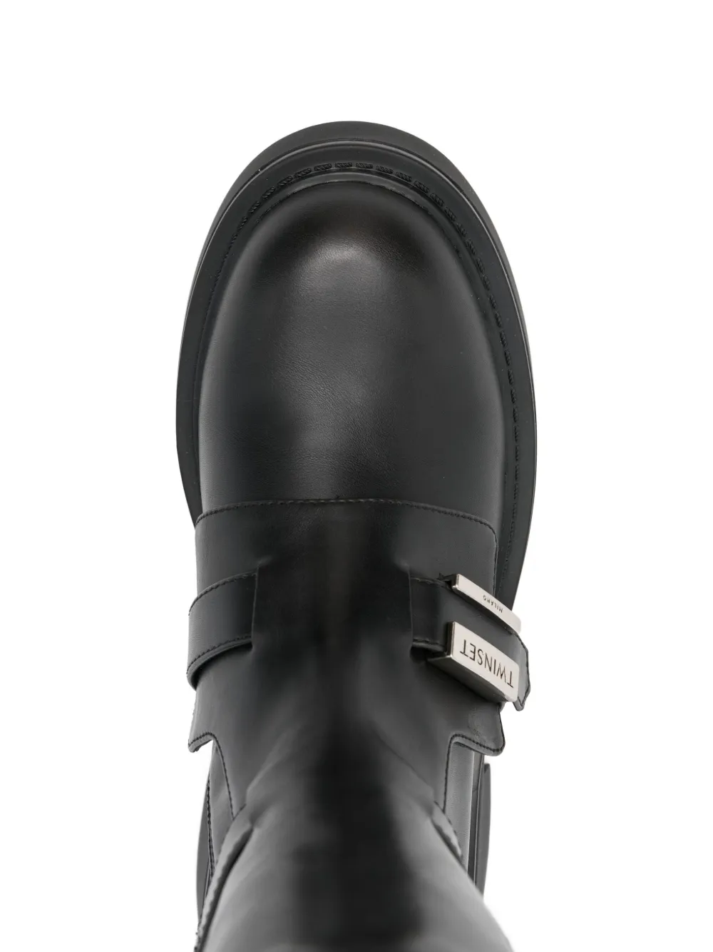TWINSET buckle strap boot Zwart