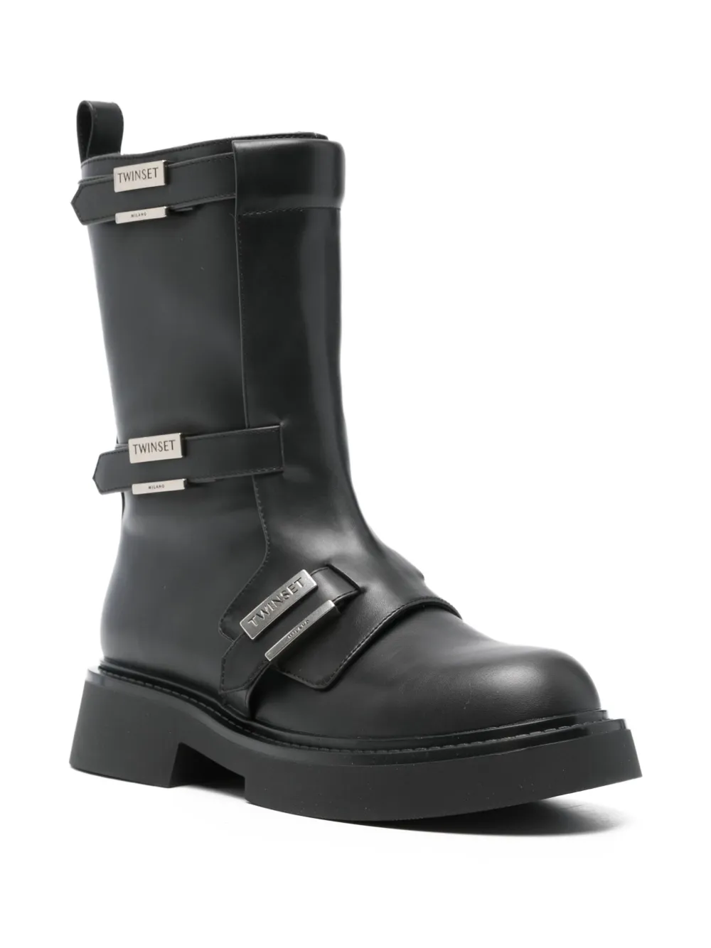 TWINSET buckle strap boot | Biker Boots | Image 2