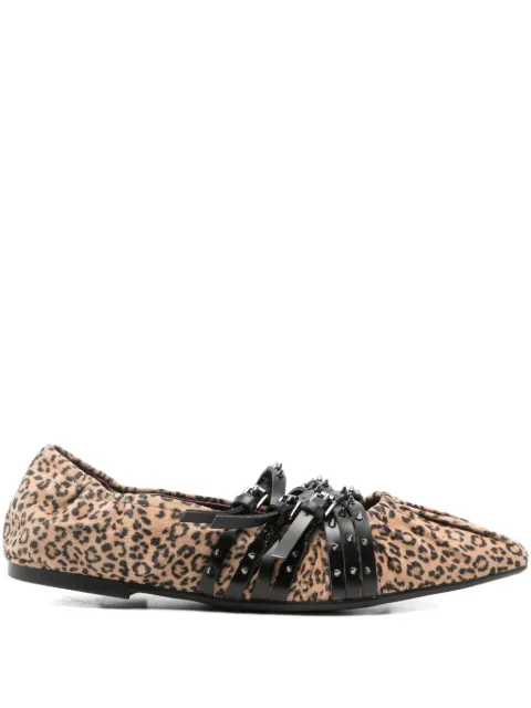 Ash Brenda animal-print ballet flats