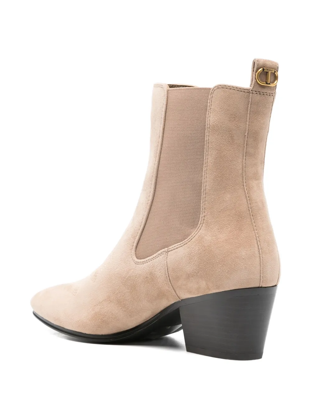 TWINSET suede boots Beige