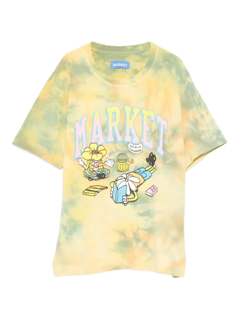 MARKET tie-dye graphic T-shirt - Giallo