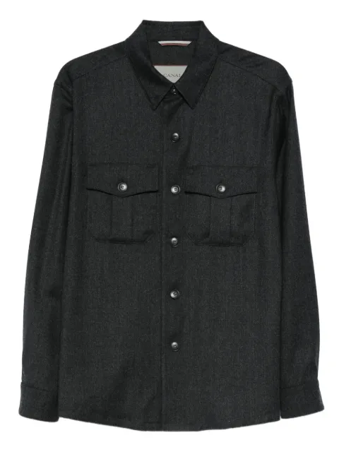 Canali buttoned pocket jacket