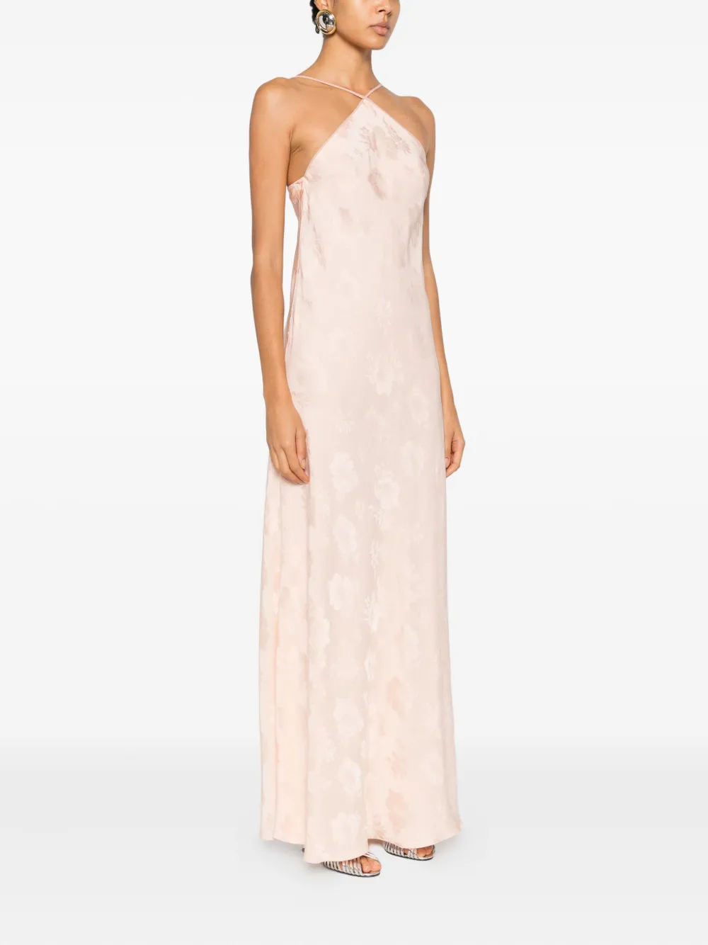  Forte Forte Overlay-floral Maxi Dress - Pink 