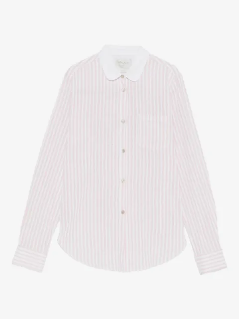 Forte Forte polo con cuello a rayas