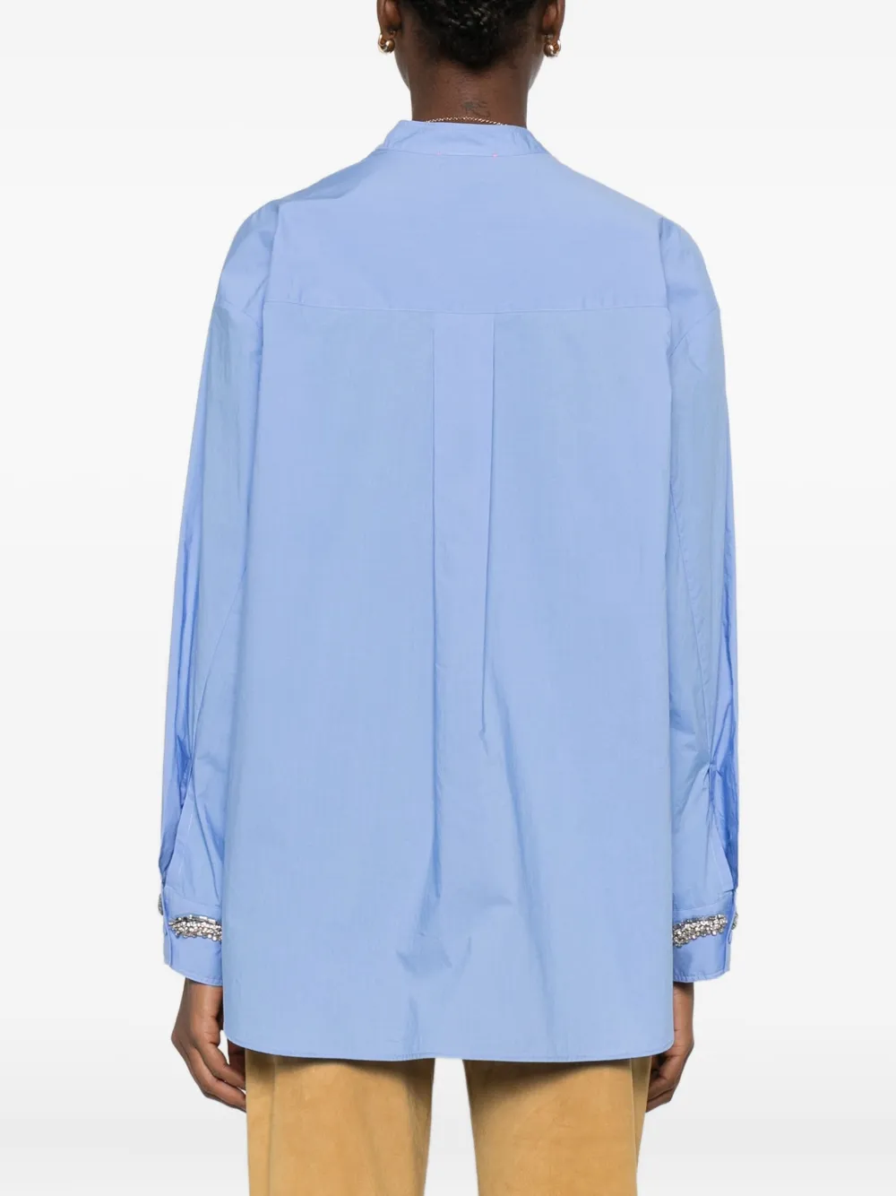 Forte Verfraaid shirt Blauw