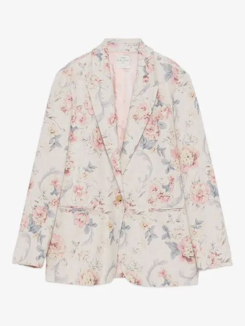 Forte Forte floral single-button blazer