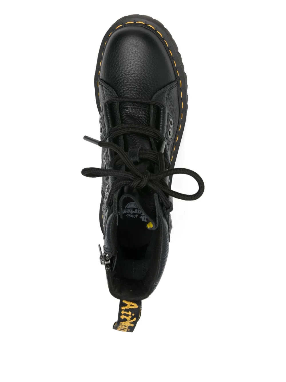 Dr. Martens Leather Boots In Black