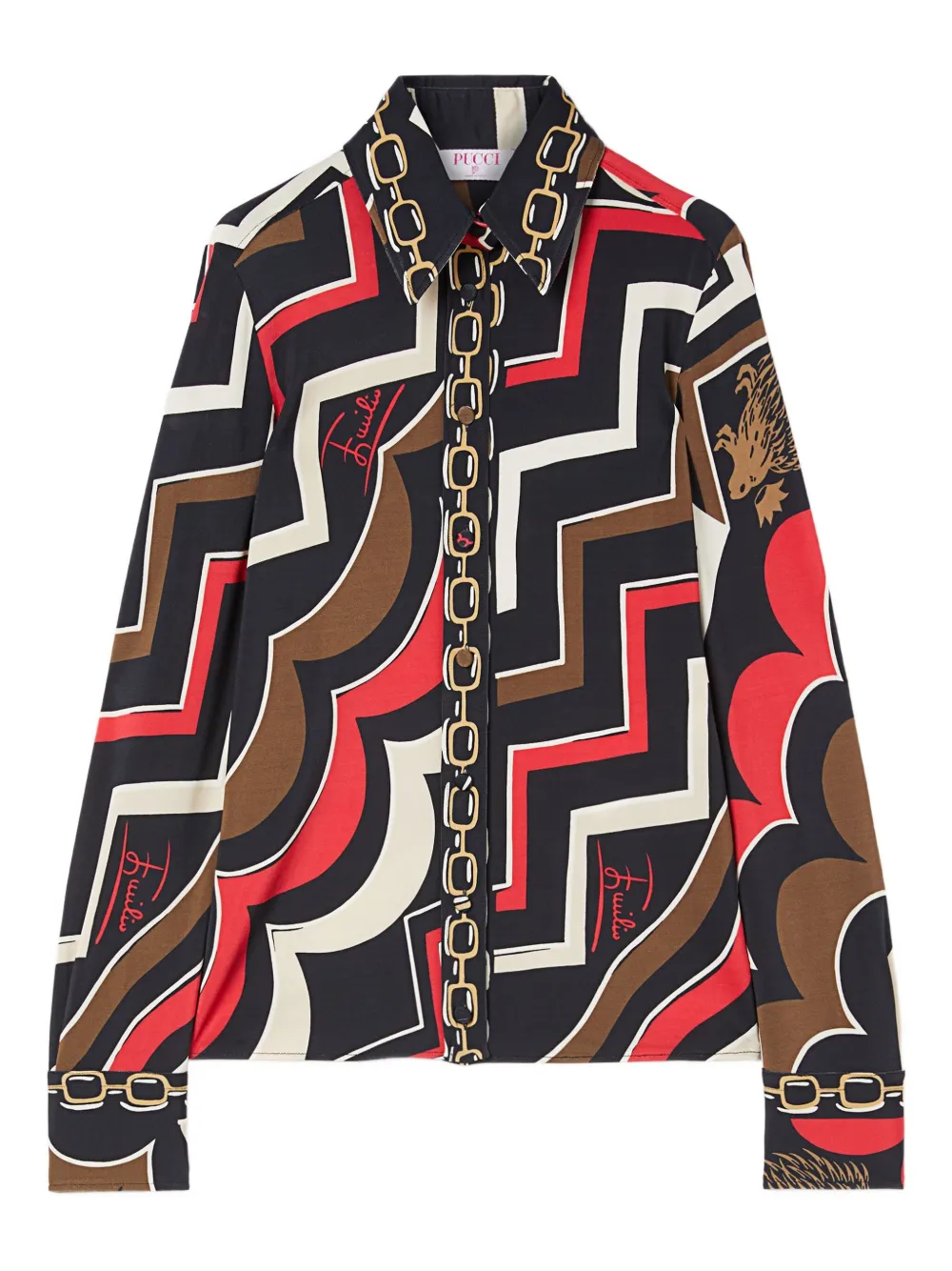 PUCCI camisa con estampado Istrice | negro | Image 1