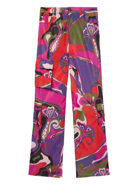 PUCCI orchidée print cargo trousers