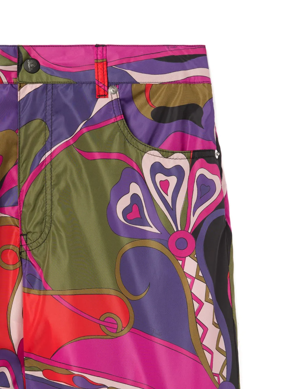 Pucci Orchidee Print Cargo Pants In Multi