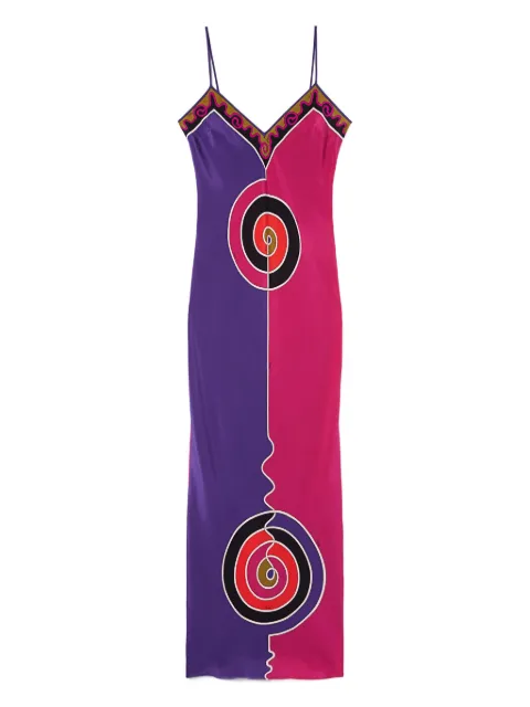 PUCCI vestido largo con estampado abstracto