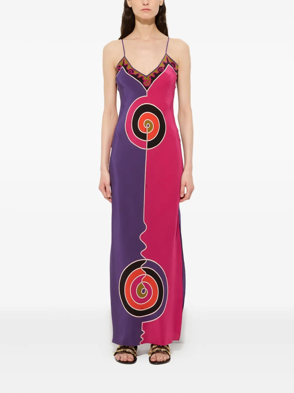PUCCI abstract-print maxi dress - Paars
