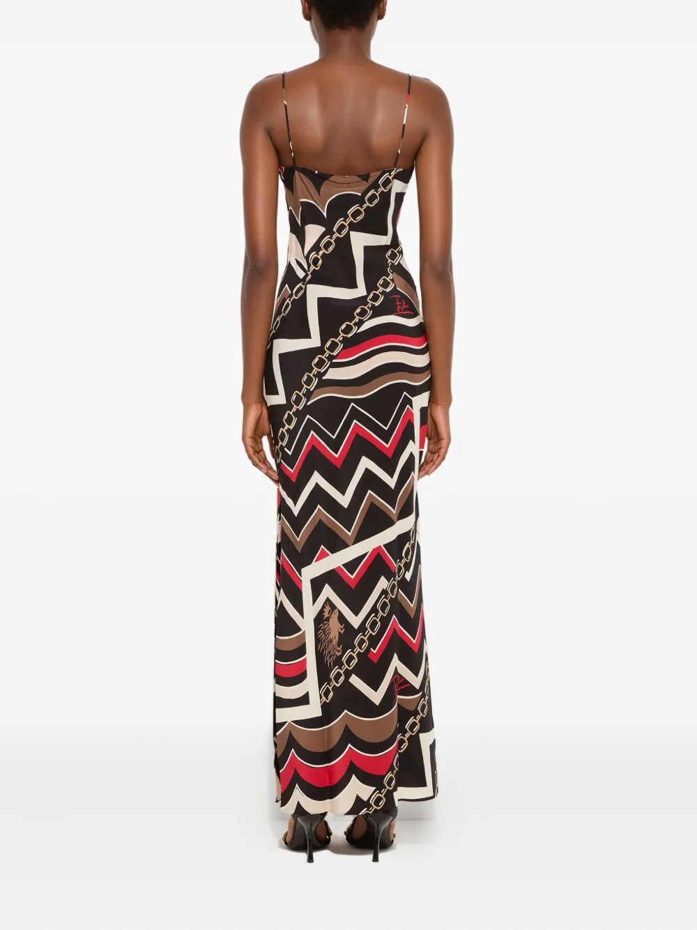 Pucci Istrice-print Maxi Dress In Multi