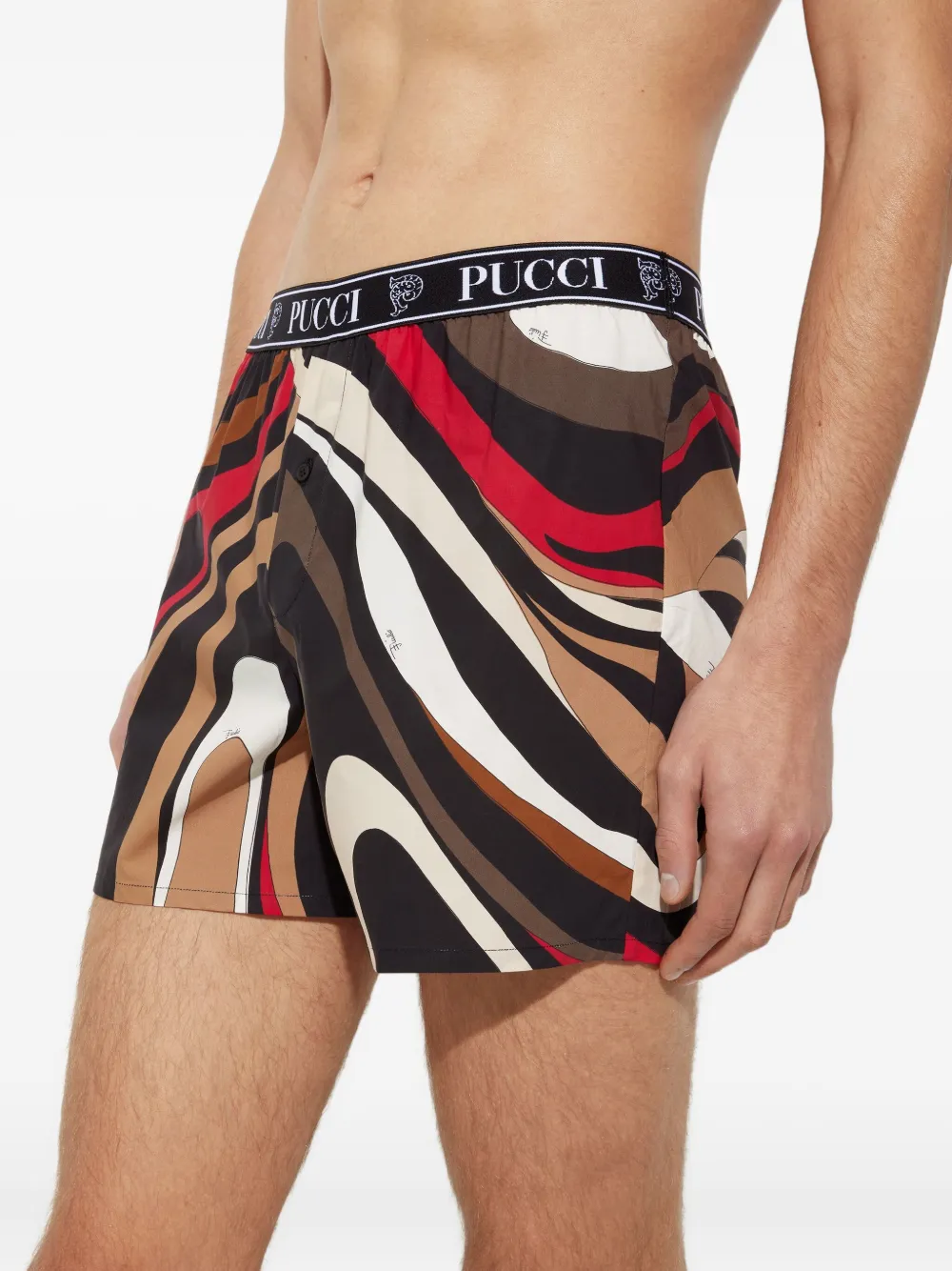 PUCCI Boxershorts met Marmo-print Zwart