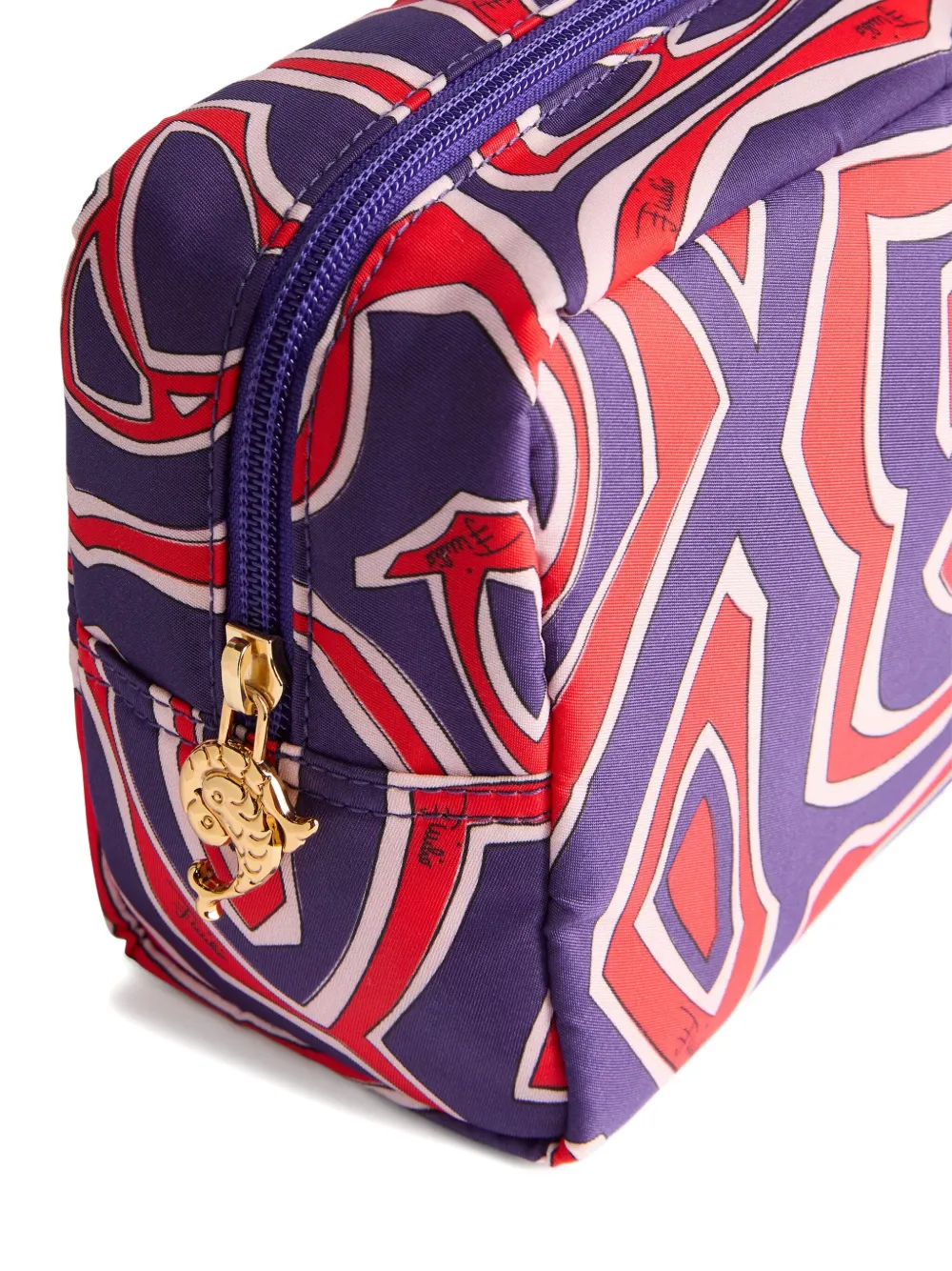PUCCI Make-up tas met labirinto-print Paars