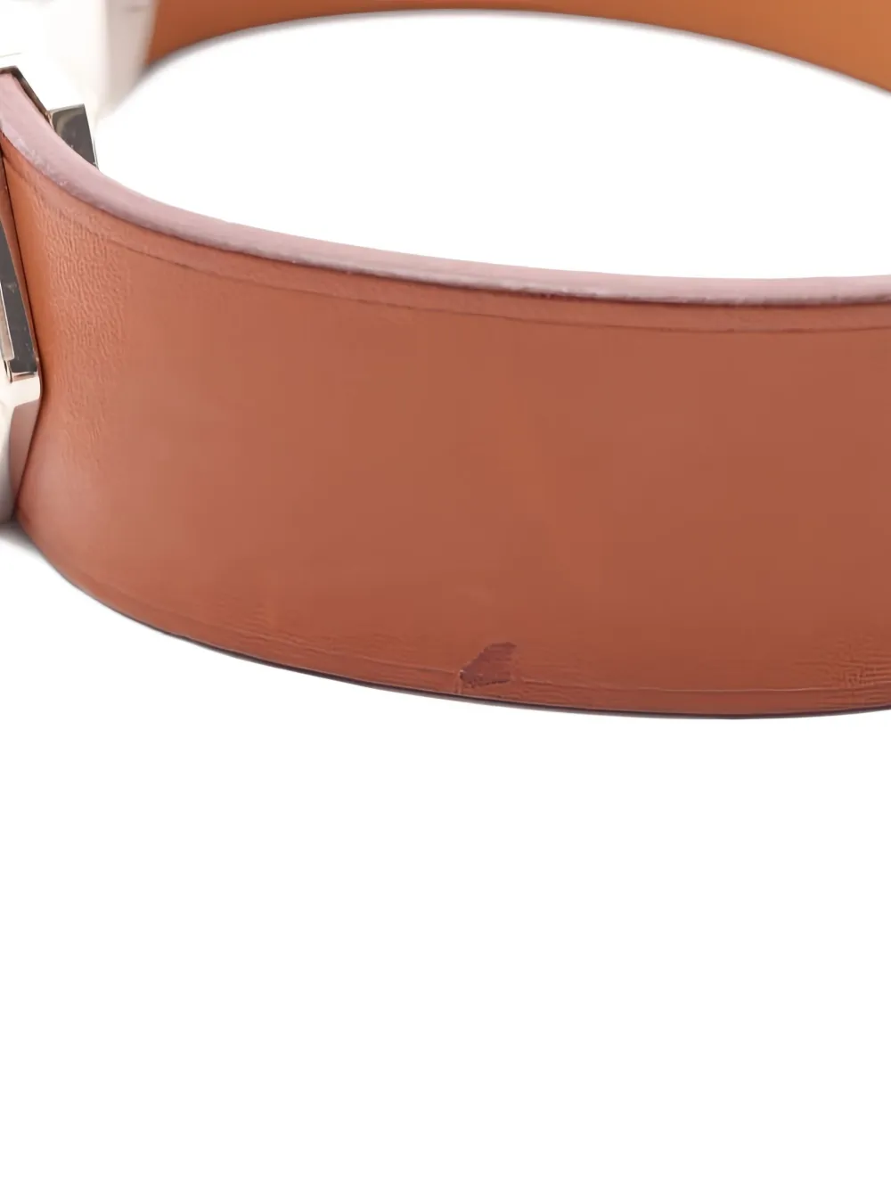 Pre-owned Hermes Super H Bangle Bracelet In Brown