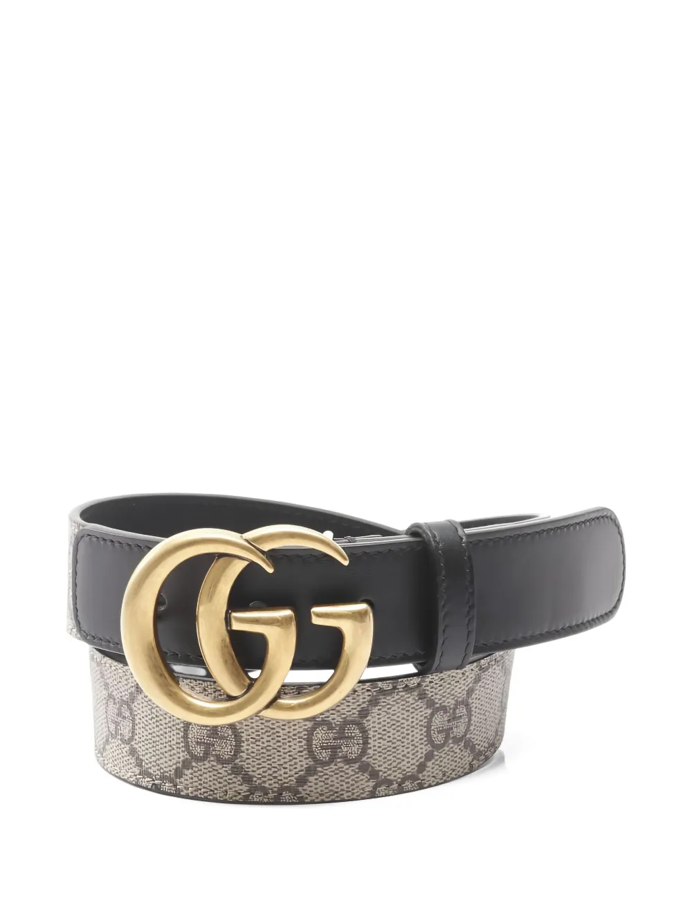 Gucci Pre-Owned Double G Supreme belt - Nero