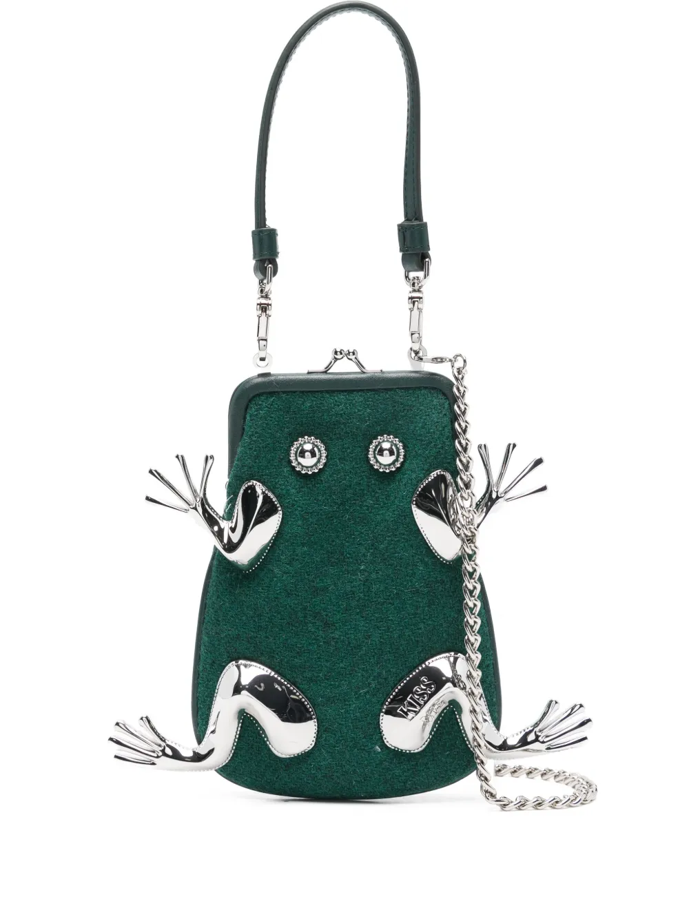 Vivienne Westwood frog-frame Tote Bag | Green | FARFETCH BH