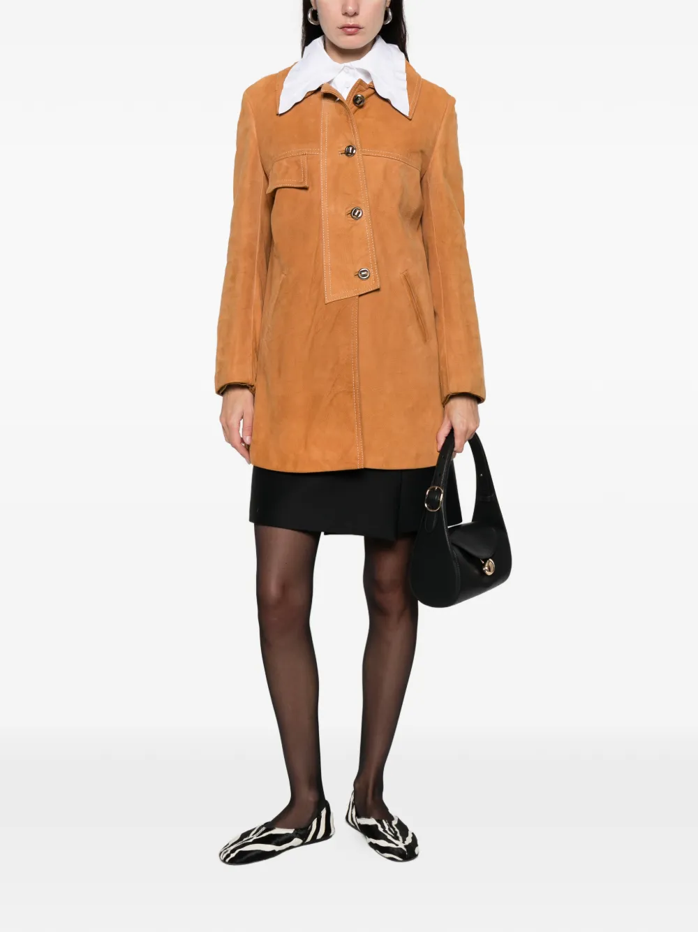 A.N.G.E.L.O. Vintage Cult 1960s jas met zak - Oranje