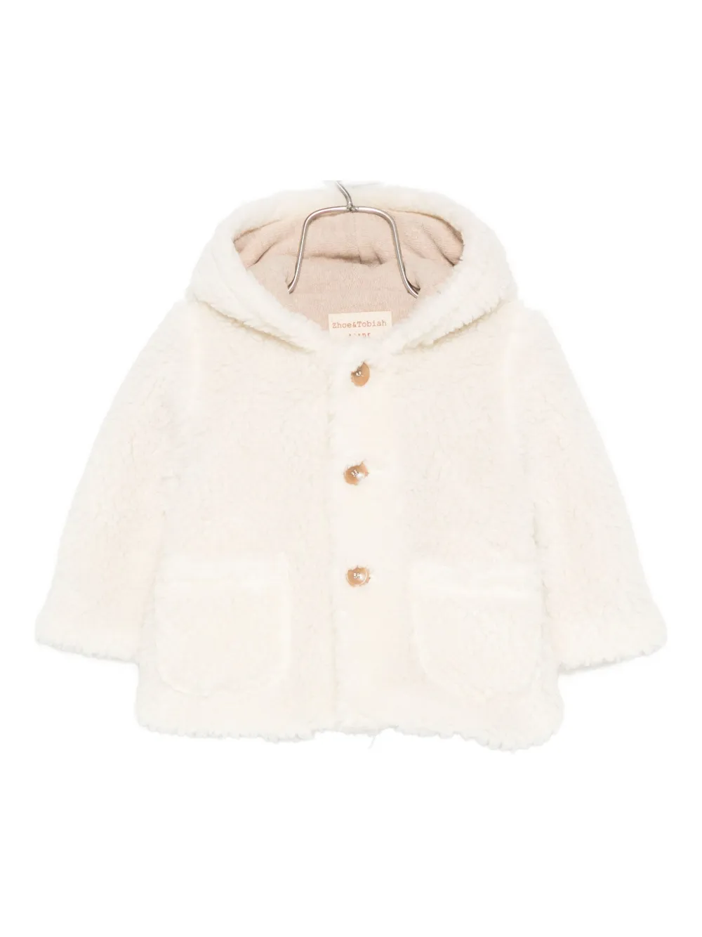 Zhoe & Tobiah Hooded Pocket Jacket In White
