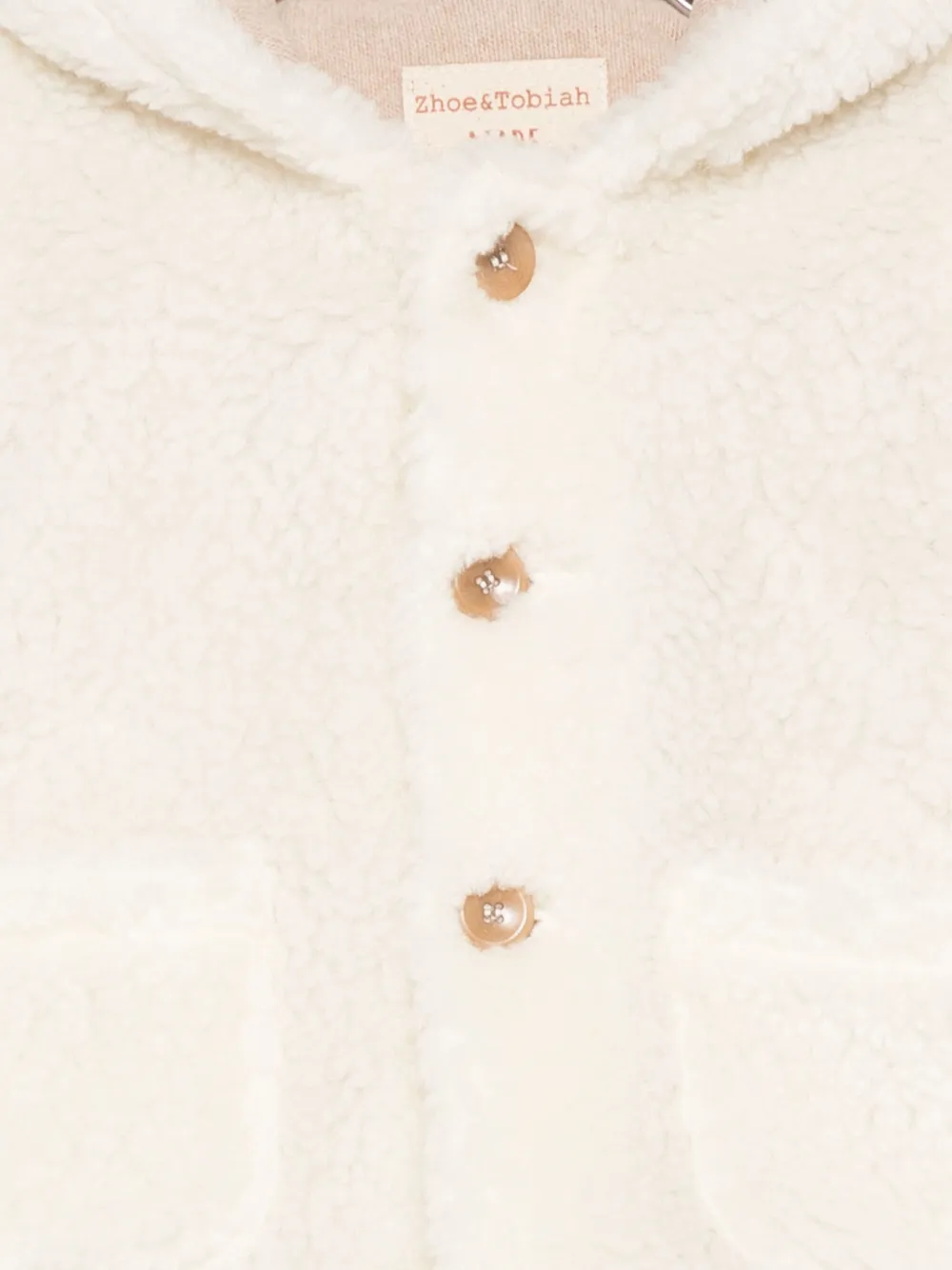 Zhoe & Tobiah Hooded Pocket Jacket In White