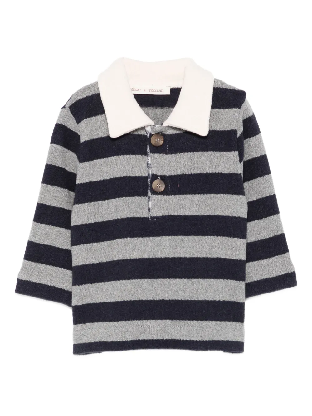 Zhoe & Tobiah striped-design polo shirt - Blu