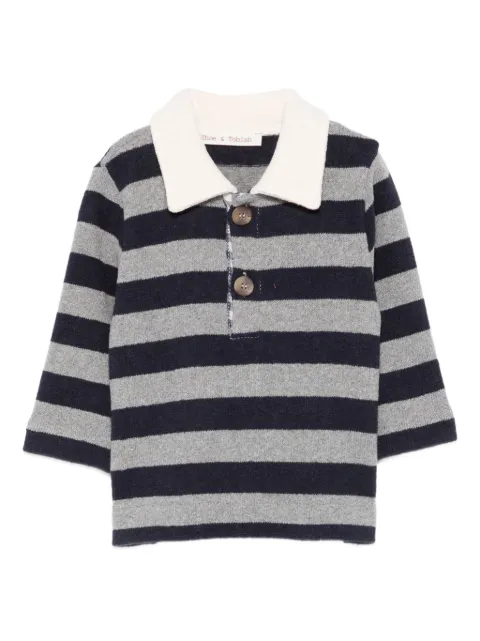 Zhoe & Tobiah striped-design polo shirt