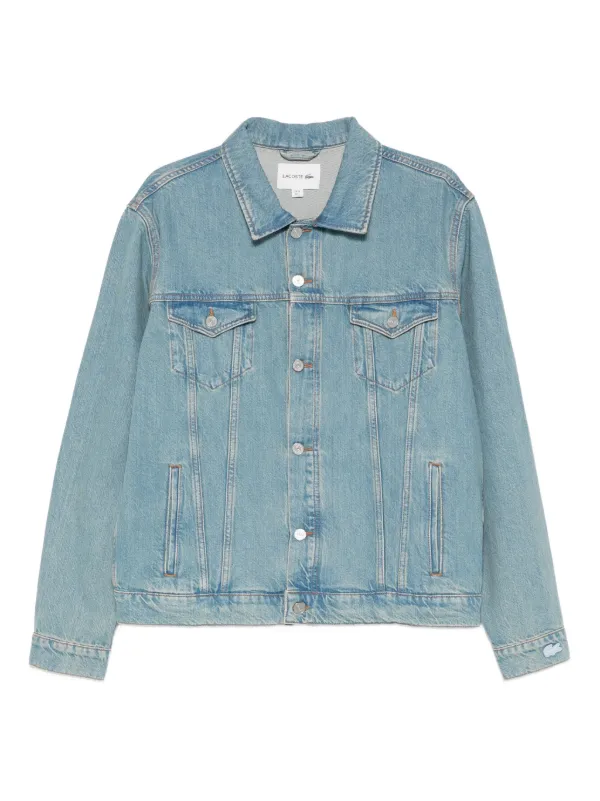 Lacoste Jaqueta Jeans Crocodile | Azul | FARFETCH BR