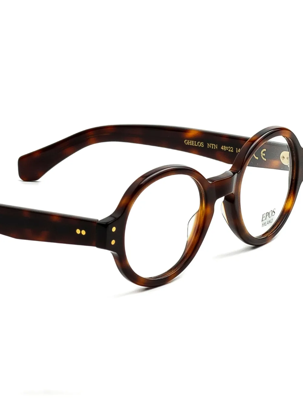 Epos Ghelos bril met rond montuur Bruin