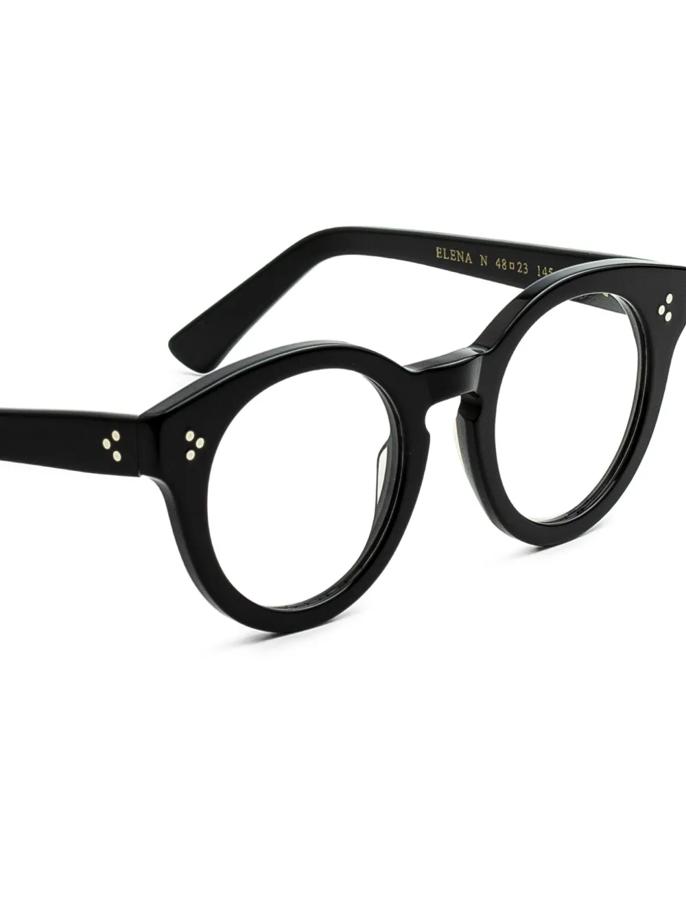  Epos Elena Round-frame Glasses - Black 