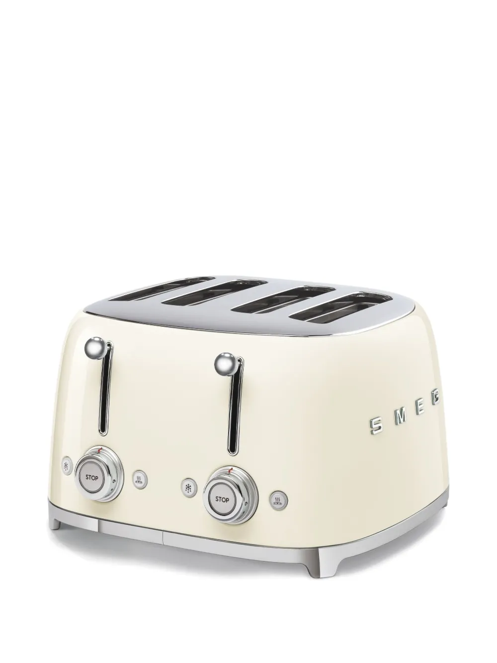 Smeg logo lettering Plissé four-toaster | Kitchen Appliances | Image 2