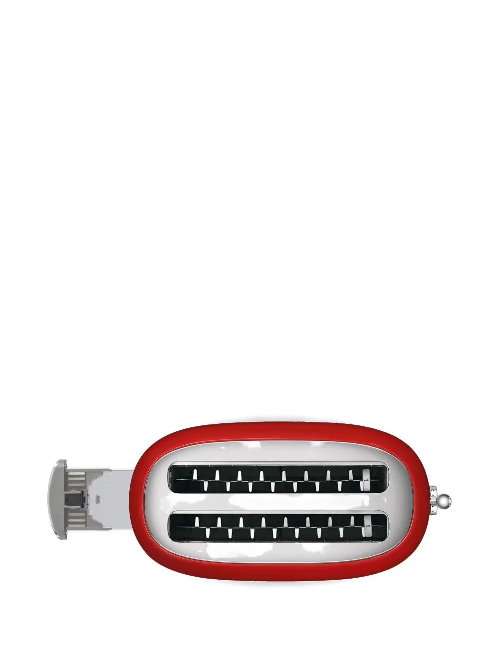 Smeg Dial Control Plissé Two-toaster In Red