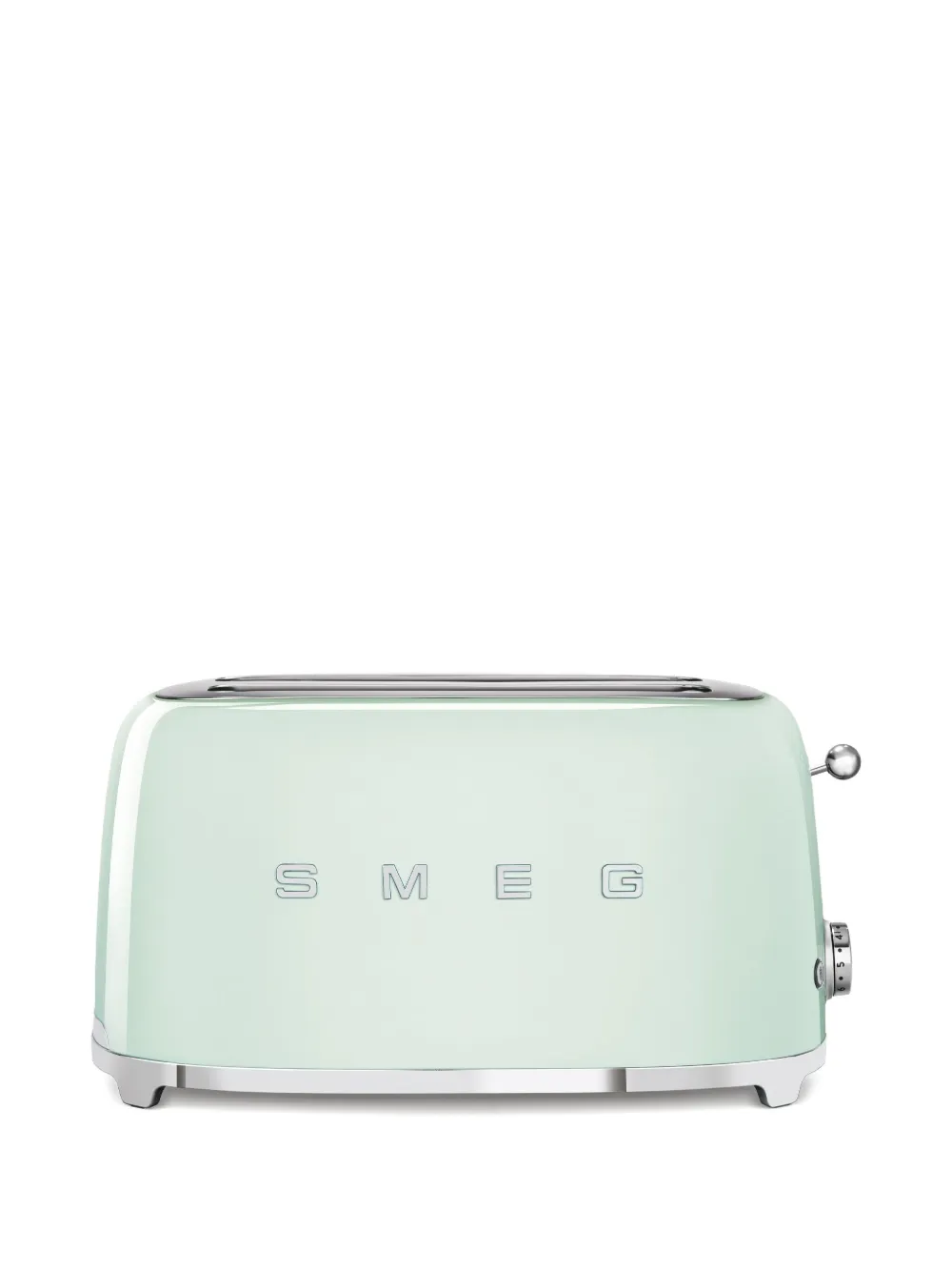 Smeg chrome-tone hardware Plissé two-toaster | verde | Image 1